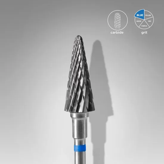 STALEKS Karbīda frēze konusveida noņemšanai zila, diametrs 6 mm / darba daļa 14 mm , FT71B060/14
